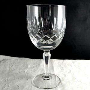 Mikasa Melody Goblet 7” Older Cut crystal water wine glass stemware 70s -80s